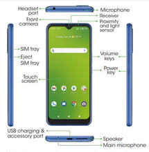 Load image into Gallery viewer, Cricket Dream 5G Phone 64GB | 6.8β Display | 48MP Camera | GSM Unlocked Android Smartphone (Blue)
