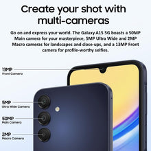 Load image into Gallery viewer, Samsung Galaxy A15 5G 128GB Renewed | Unlocked Android Phone | 6.5” Super AMOLED | 50MP Camera | Long Battery