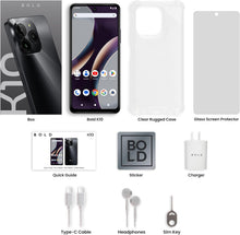 Load image into Gallery viewer, BLU Bold K10 2024 Smartphone | 128GB 4GB RAM | 6.6β HD+ Display | Triple 50MP Camera | 3-Day Battery | Unlocked Black