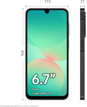 Load image into Gallery viewer, SAMSUNG Galaxy A26 5G 128GB 6GB 6.6&quot; 120Hz 50MP Factory Unlocked - Black
