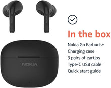 Load image into Gallery viewer, Nokia Go Earbuds+ TWS-201BK True Wireless Earbuds – Bluetooth 5.0 – Touch Control – Black

