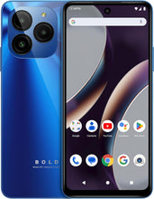 Load image into Gallery viewer, BLU Bold K10 2024 Smartphone | 128GB 4GB RAM | 6.6” HD+ Display | Triple 50MP Camera | 3-Day Battery | Unlocked Blue
