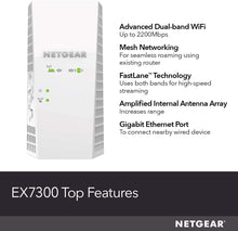 Load image into Gallery viewer, NETGEAR - Nighthawk X4 AC2200 Dual-Band Wi-Fi Range Extender - White

